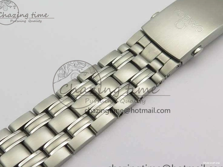 0823 Flexible Seamaster 300M SS OMF 1:1 Best Edition Black Dial Matt Black Ceramic Bezel On SS Bracelet A 8147